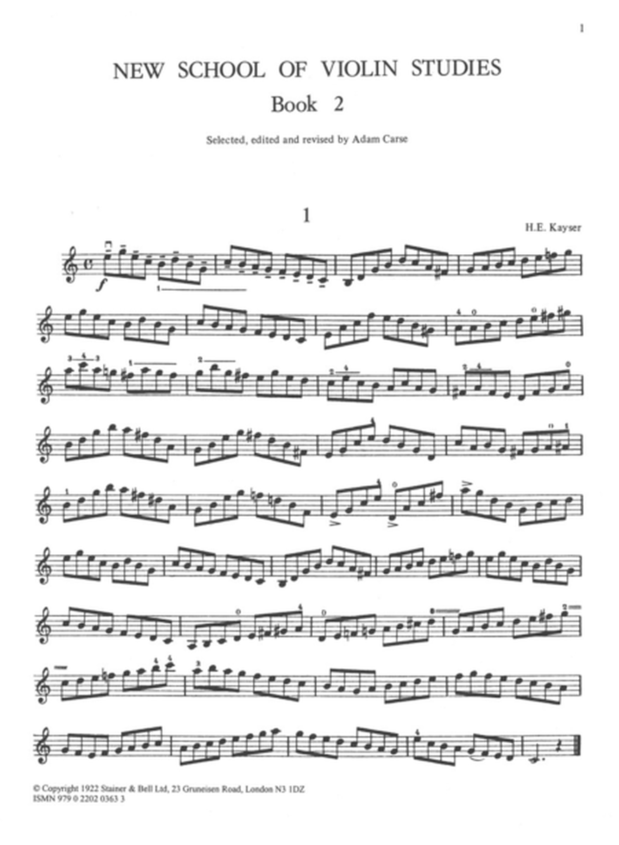 New School of Violin Studies. Book 2