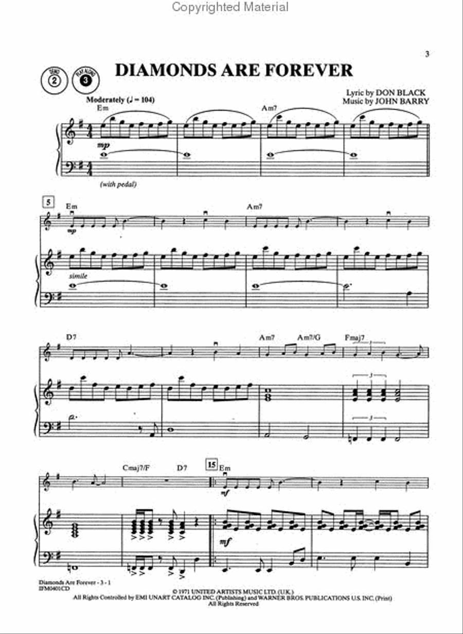 James Bond 007 Collection for Strings Violin Solo scores gallery preview page 2