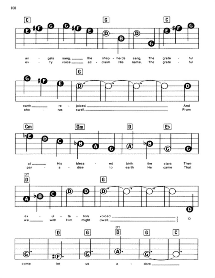 Gesu Bambino (The Infant Jesus) Electronic Keyboard scores gallery preview page 2