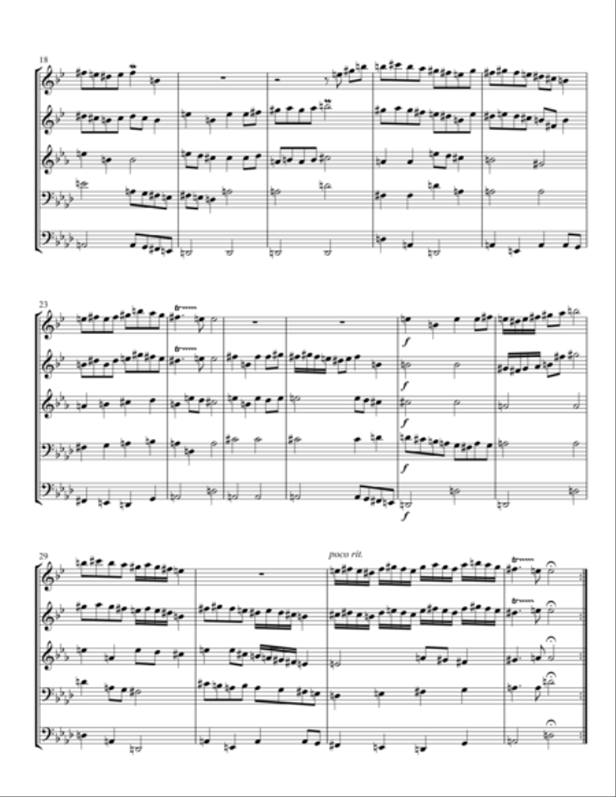 King William's March King William's March Brass Quintet scores gallery preview page 2
