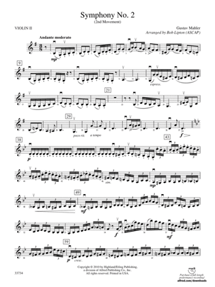 Symphony No. 2 (2nd Movement): 2nd Violin