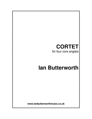 IAN BUTTERWORTH Cortet for 4 cors anglais