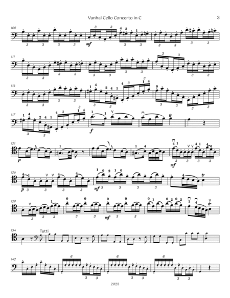 Vanhal Cello Concerto in C Major