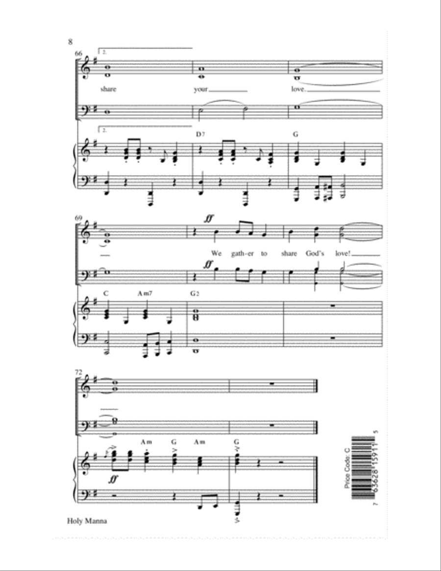Holy Manna Choir scores gallery preview page 8