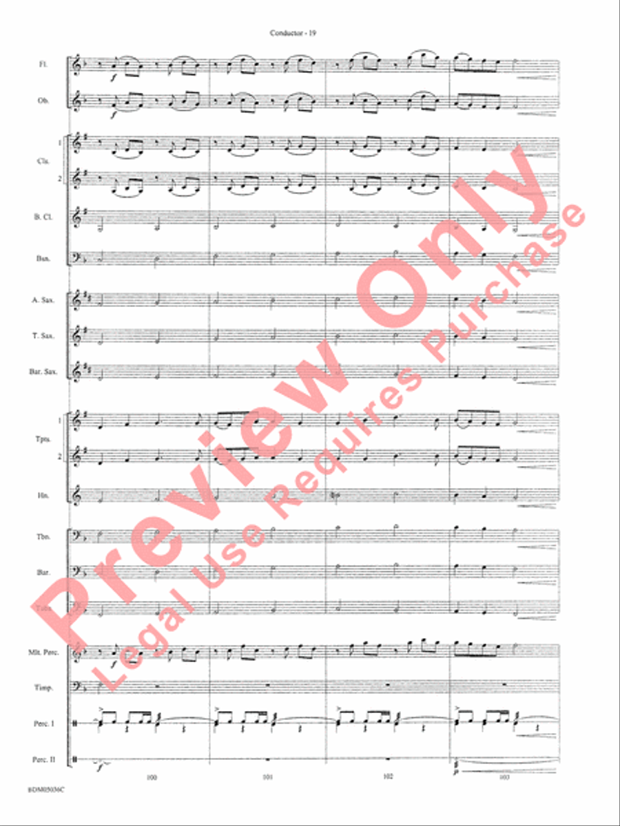 A Carol Celebration Concert Band scores gallery preview page 22