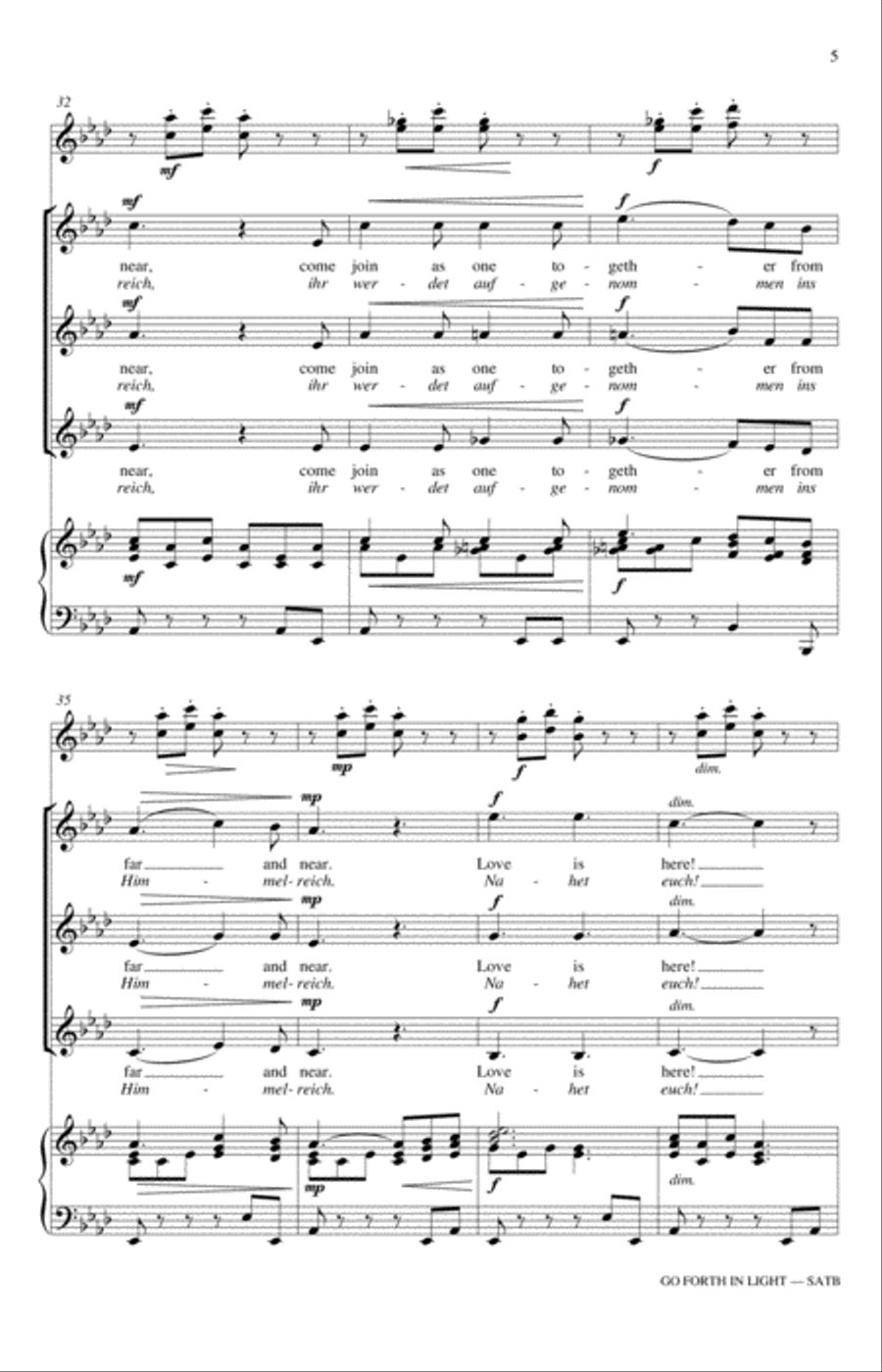 Go Forth In Light! SSA scores gallery preview page 5