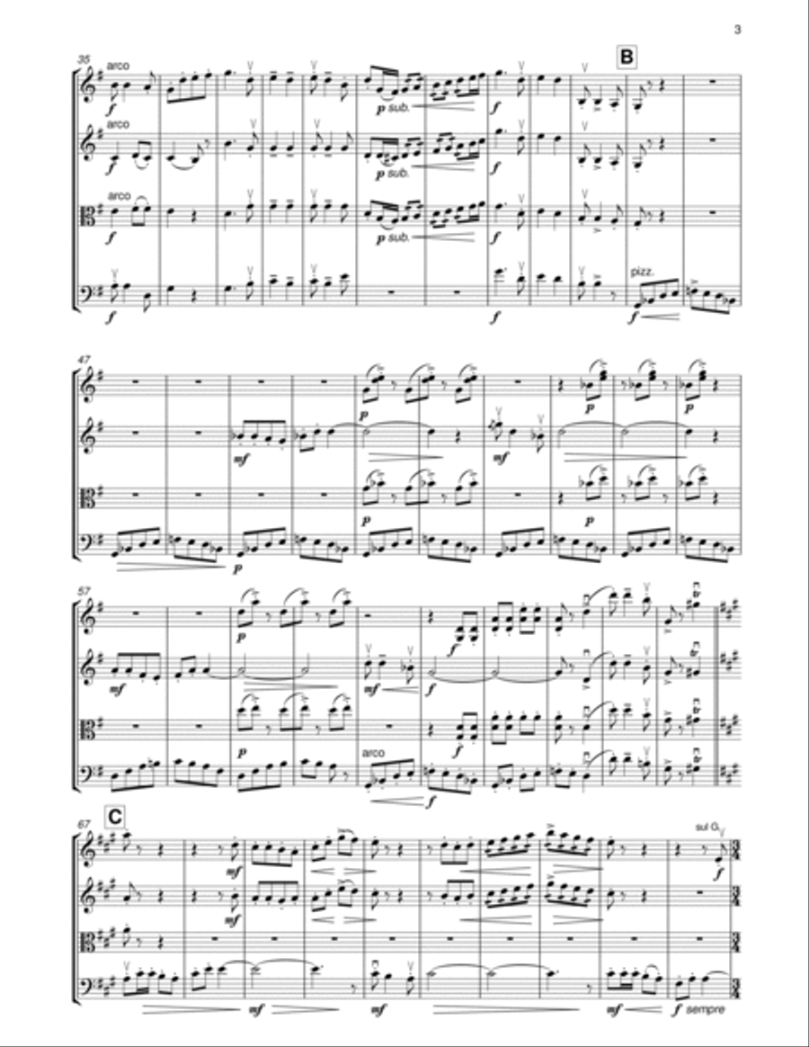 IAN BUTTERWORTH L'il Lisa Jane for string quartet String Quartet scores gallery preview page 2