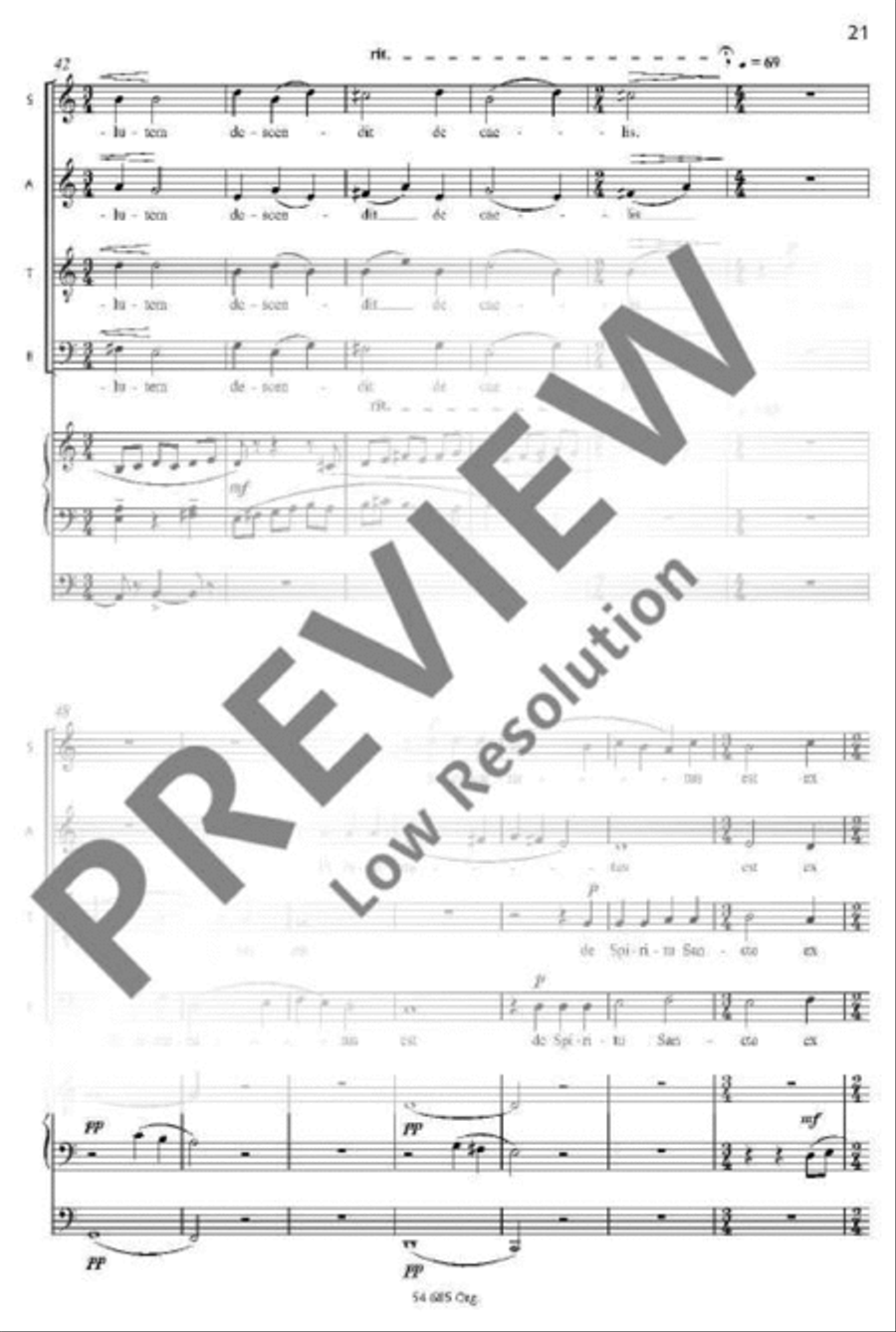 Missa brevis Mixed Choir scores gallery preview page 18