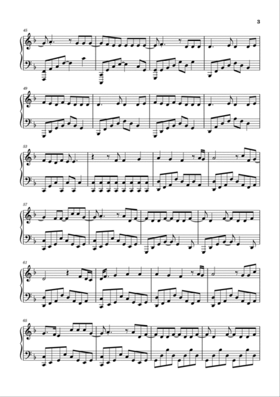 Set Fire To The Rain Set Fire To The Rain Piano Solo scores gallery preview page 3