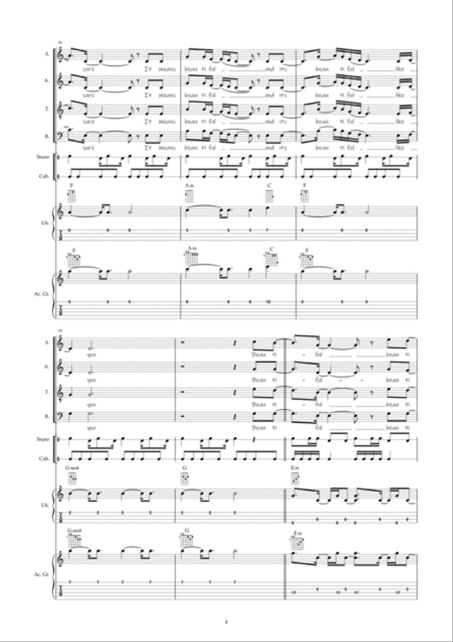 It means beautiful 4-Part scores gallery preview page 4