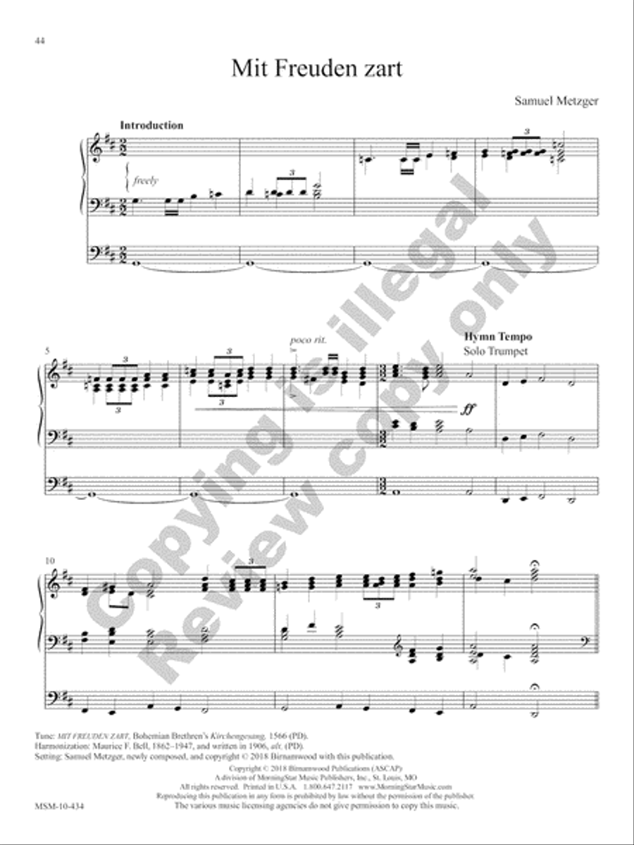 The Festival Hymn Collection, Volume 3 Organ scores gallery preview page 31