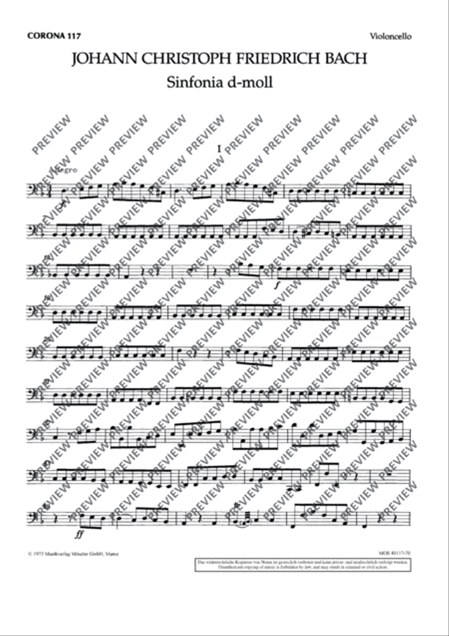 Symphony D minor Chamber Orchestra scores gallery preview page 15