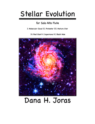 Book cover for Stellar Evolution for solo alto flute