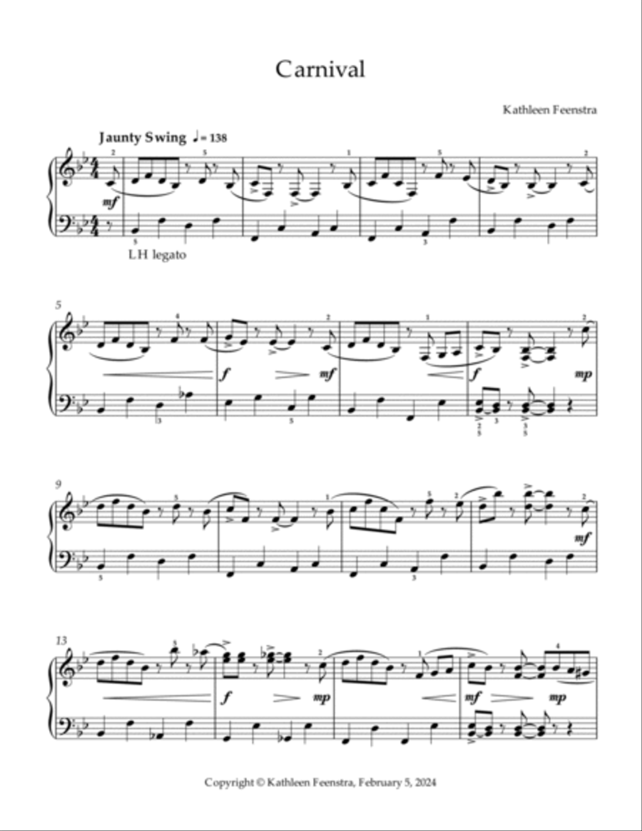 Carnival Piano Method scores gallery preview page 2