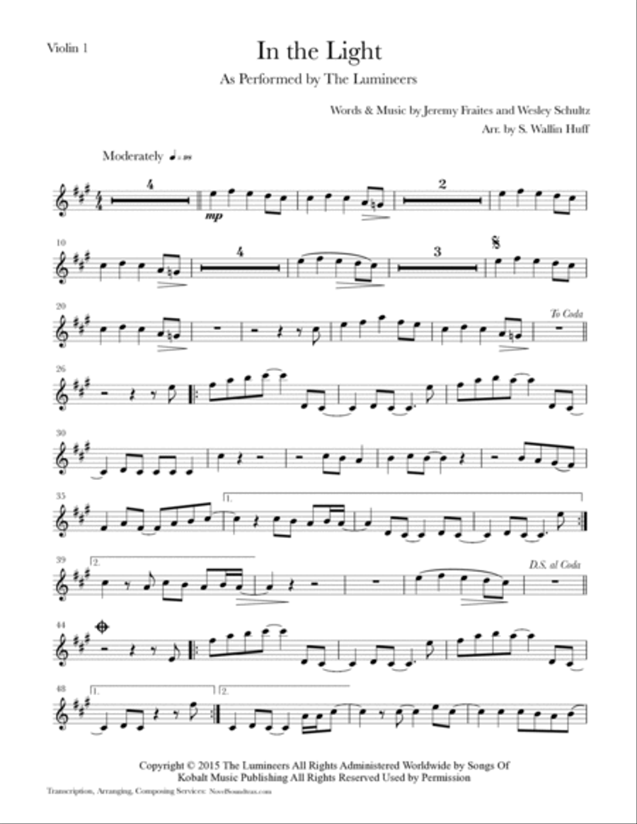 In The Light String Quartet scores gallery preview page 6