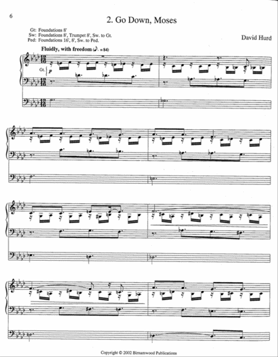 Four Spiritual Preludes Organ scores gallery preview page 3