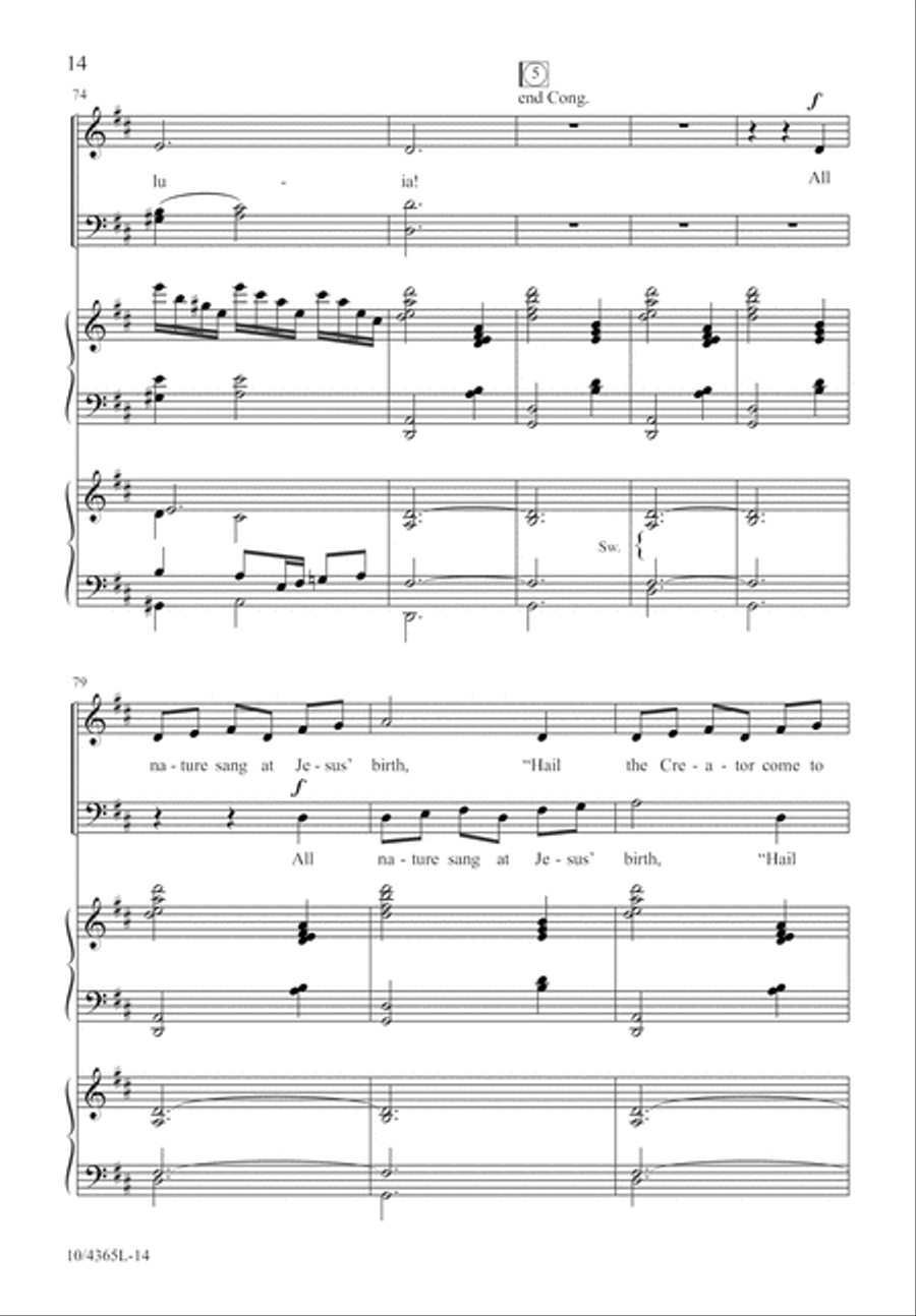 Hear How the Bells of Christmas Play 4-Part scores gallery preview page 14