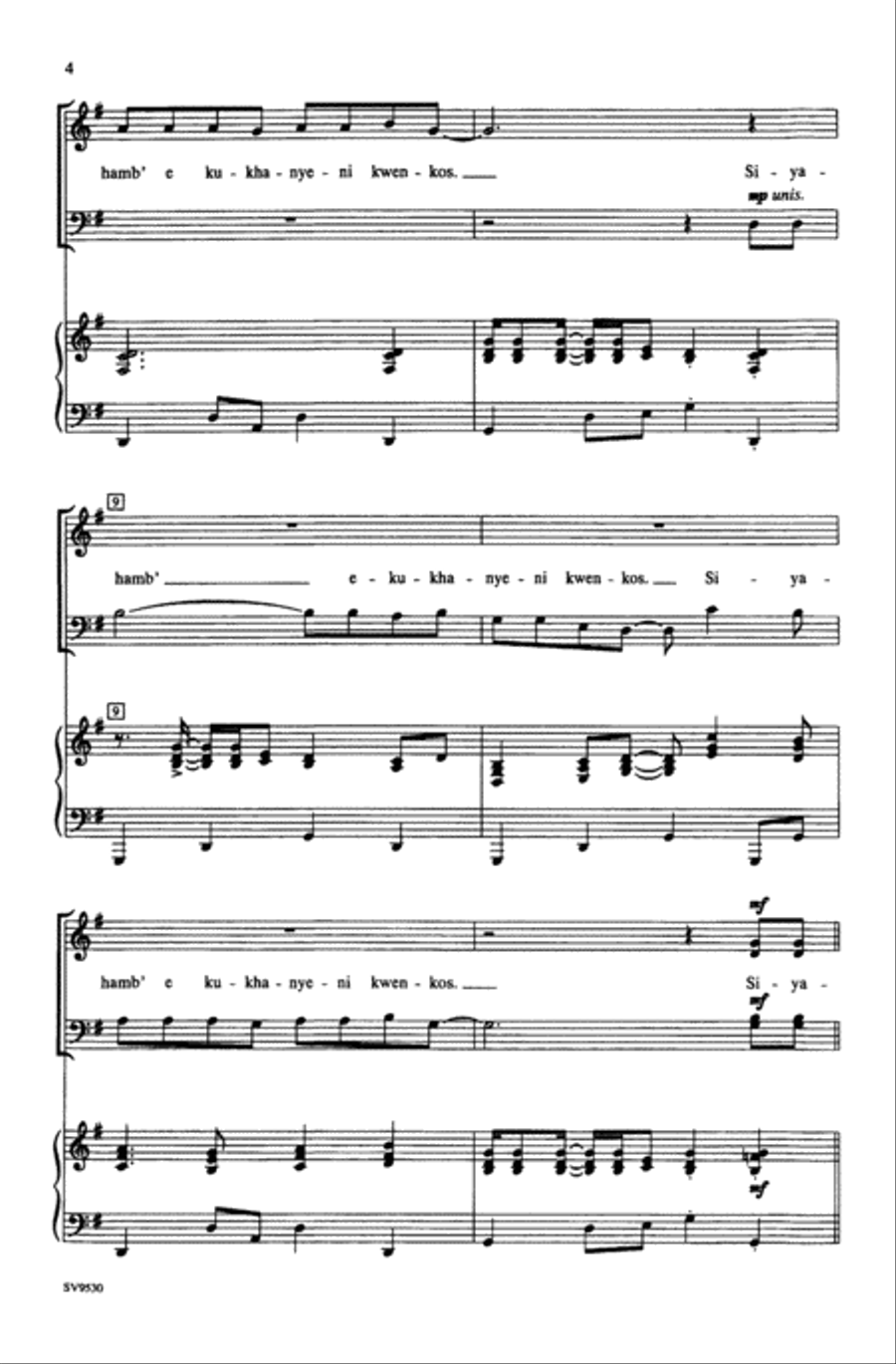 Siyahamba Siyahamba Choir scores gallery preview page 3