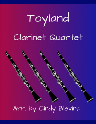 Book cover for Toyland, for Clarinet Quartet
