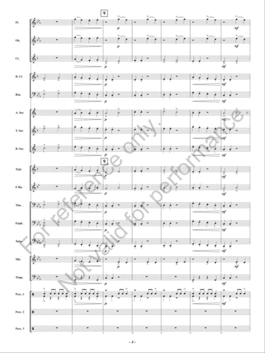 Dark Forest Dance Dark Forest Dance Concert Band scores gallery preview page 5