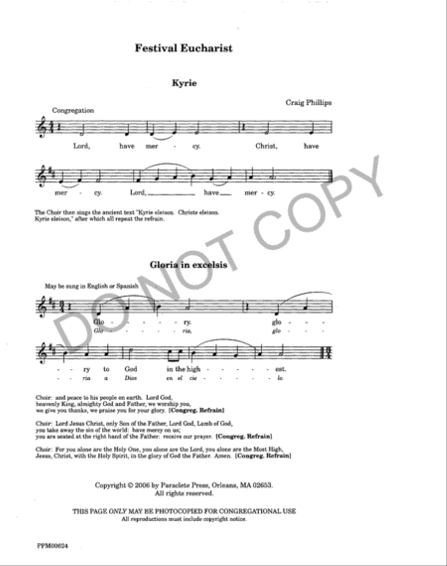 Festival Eucharist (Choral Score) 4-Part scores gallery preview page 19