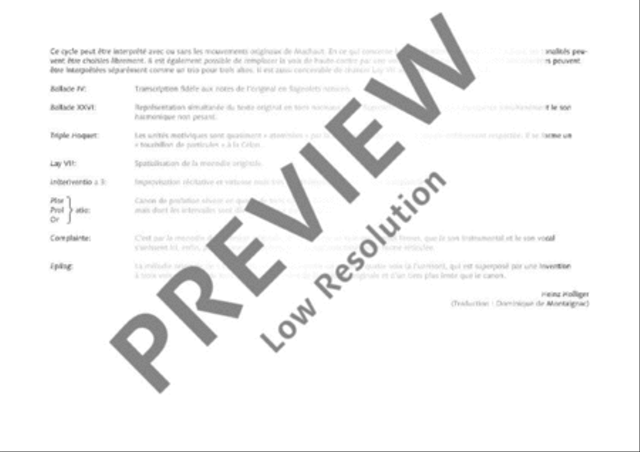 Machaut Transcriptions Voice scores gallery preview page 7