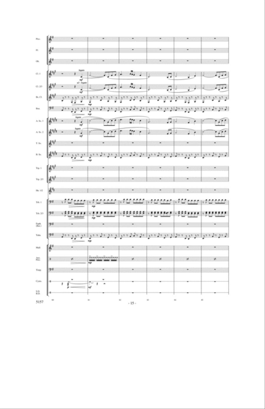 Fate of the Gods Concert Band scores gallery preview page 14