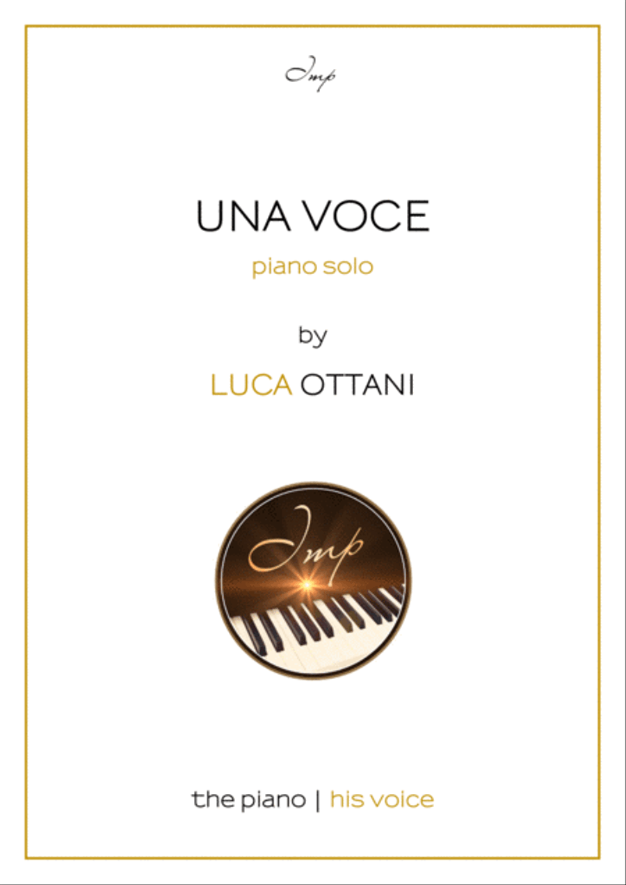 Una voce (A Voice) - Piano solo - Luca Ottani Piano Solo scores gallery preview page 1