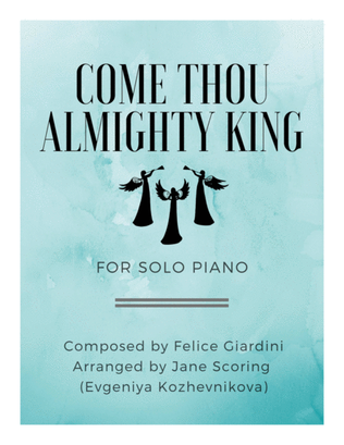 Book cover for Come Thou Almighty King (Solo piano)
