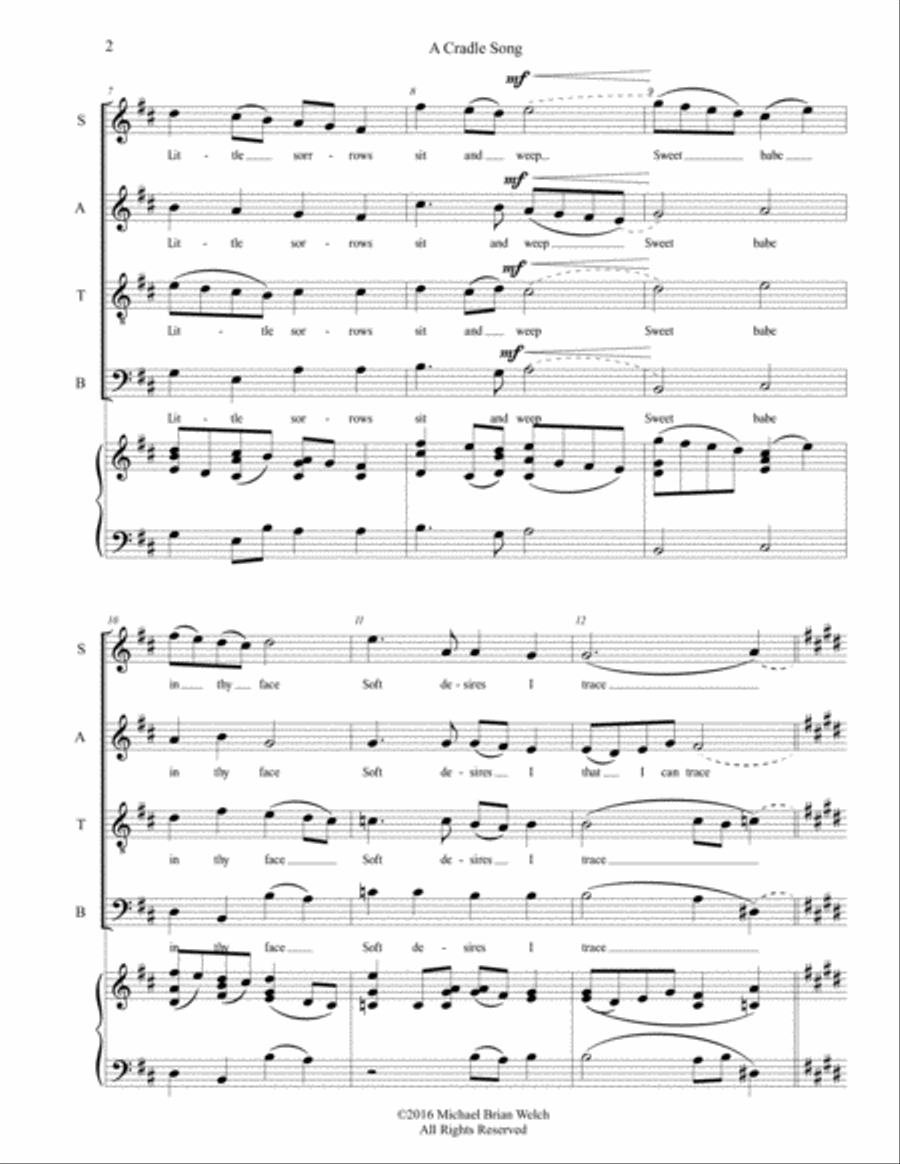 A Cradle Song Small Ensemble scores gallery preview page 5