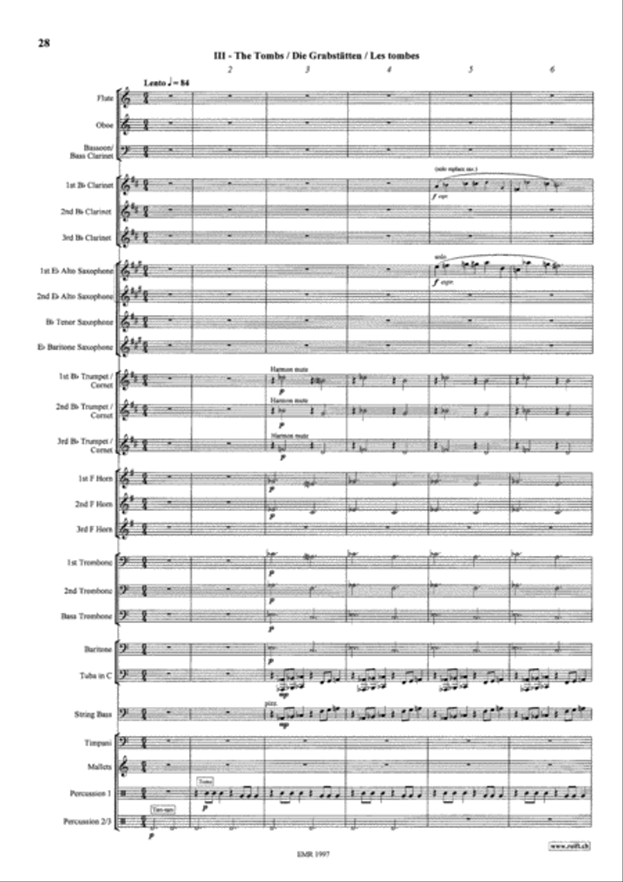 The Mysteries Of Egypt Concert Band scores gallery preview page 15
