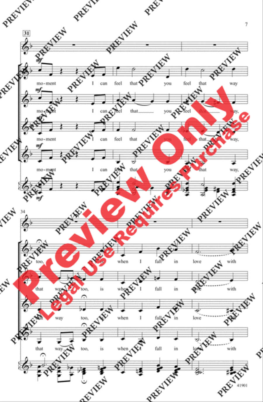 When I Fall in Love When I Fall in Love Women's Choir scores gallery preview page 7