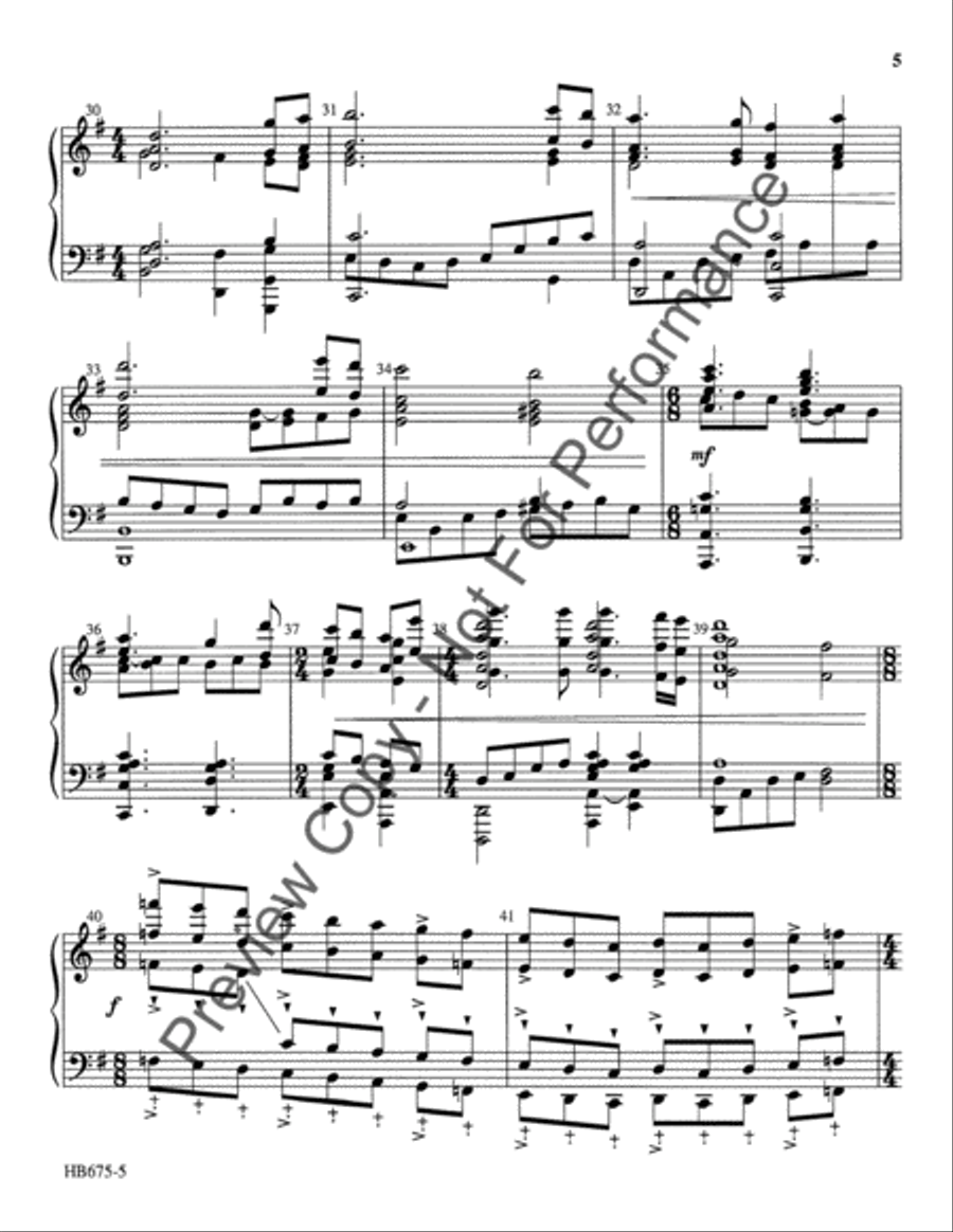 Ring His Glorious Praise - 5-7 octaves Handbell Choir scores gallery preview page 5