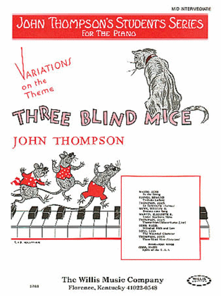 Book cover for Variations on Three Blind Mice
