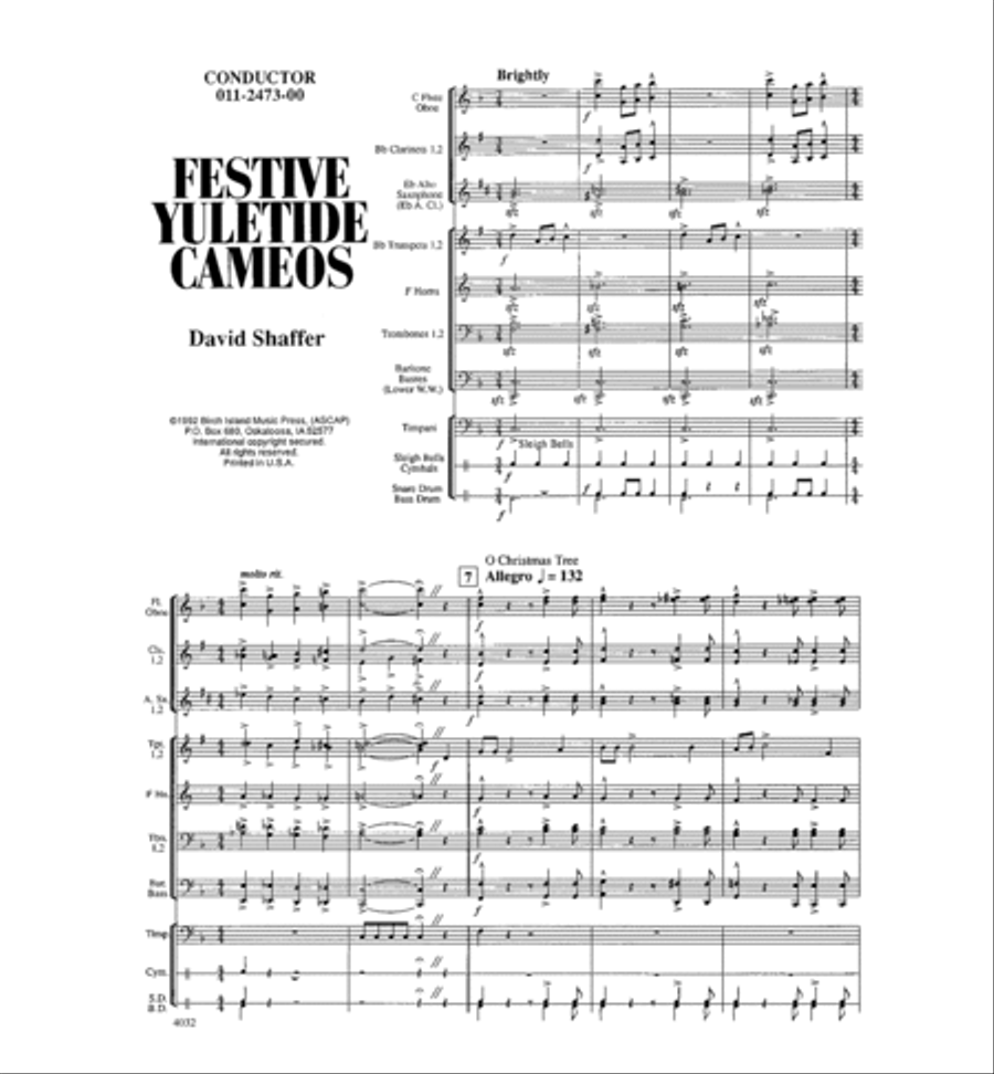 Festive Yuletide Cameos Concert Band scores gallery preview page 2