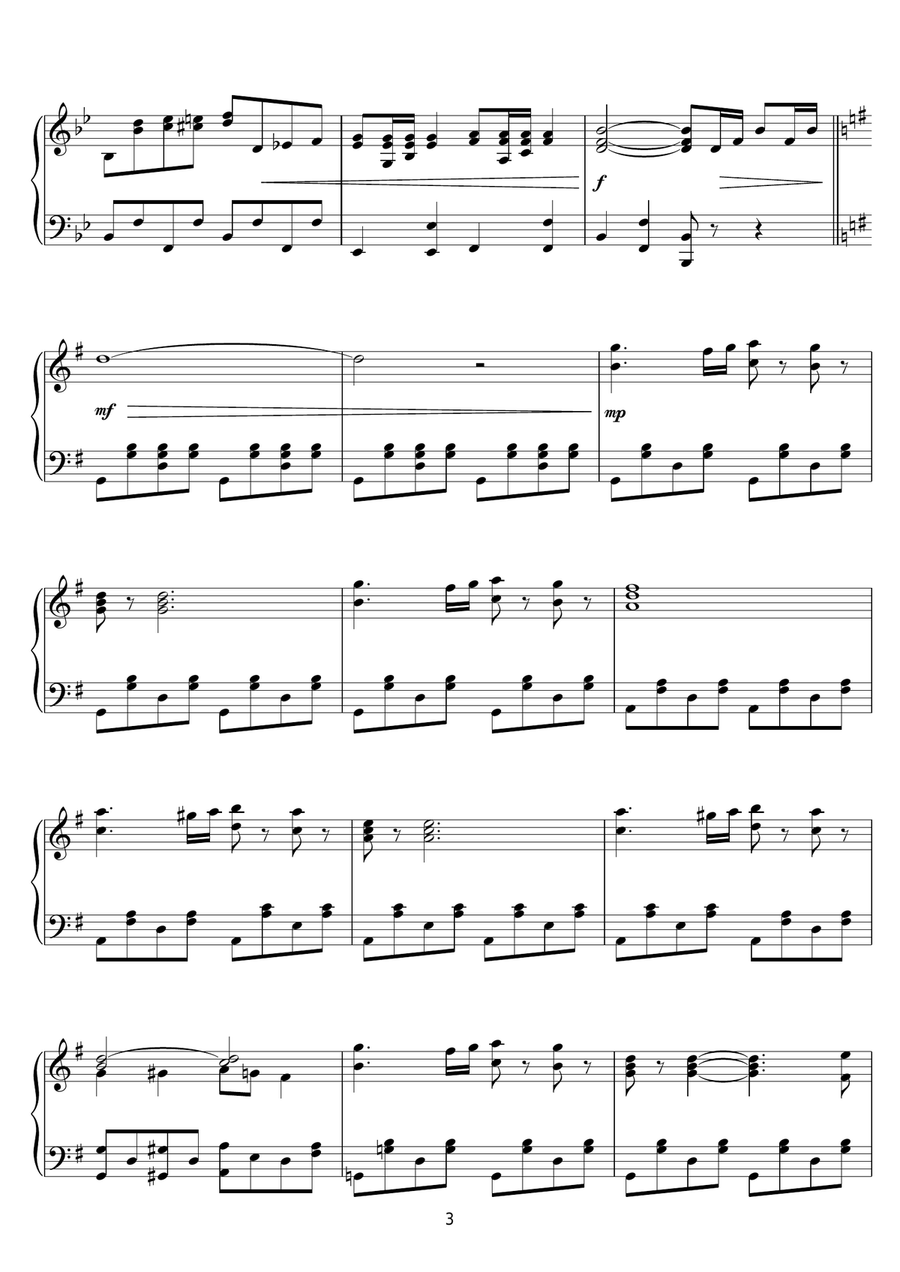 Valiant (End Titles - March Of The R.H.P.S) Piano Solo scores gallery preview page 3