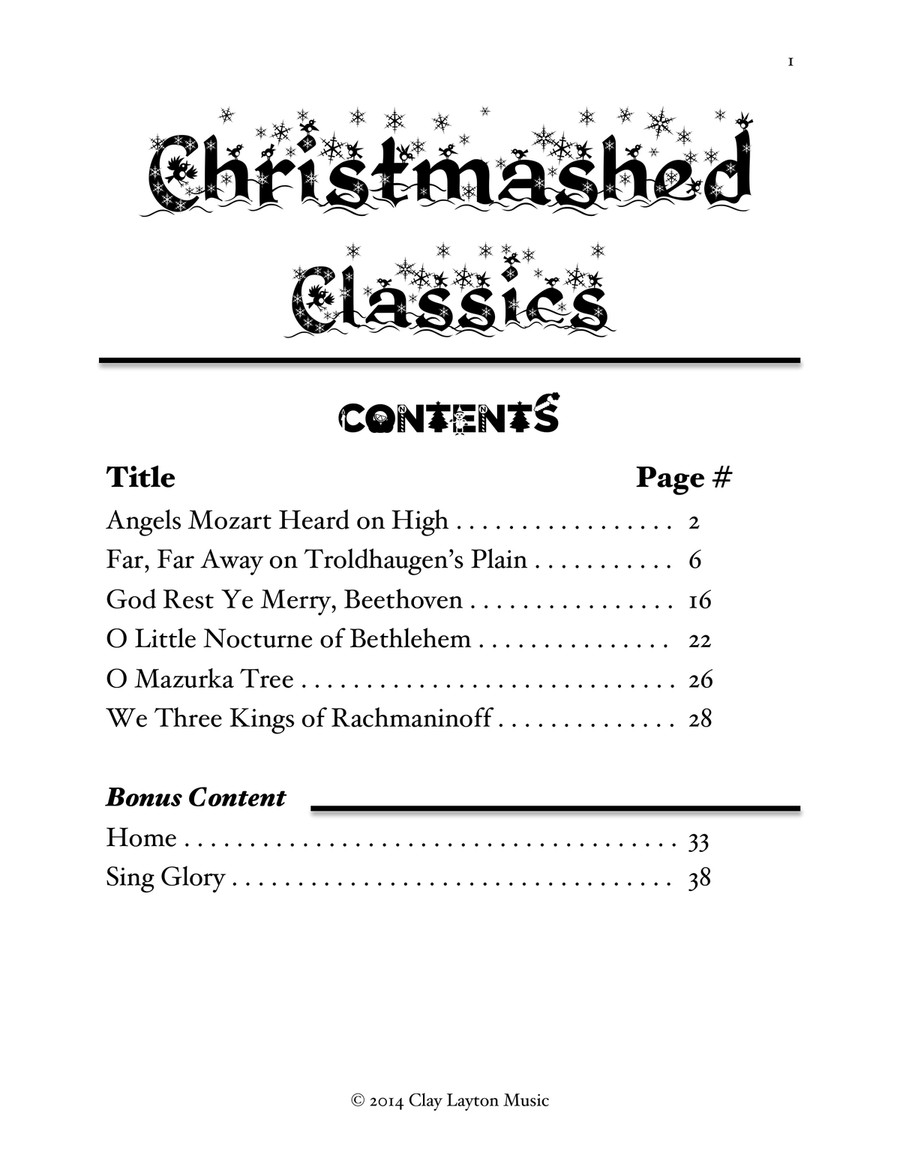 Christmashed Classics Piano Solo scores gallery preview page 3