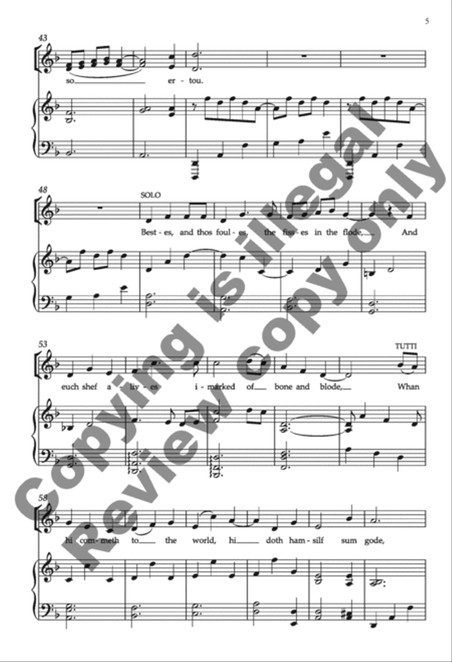 Sorrowful Lullaby (Choral Score) SA scores gallery preview page 6