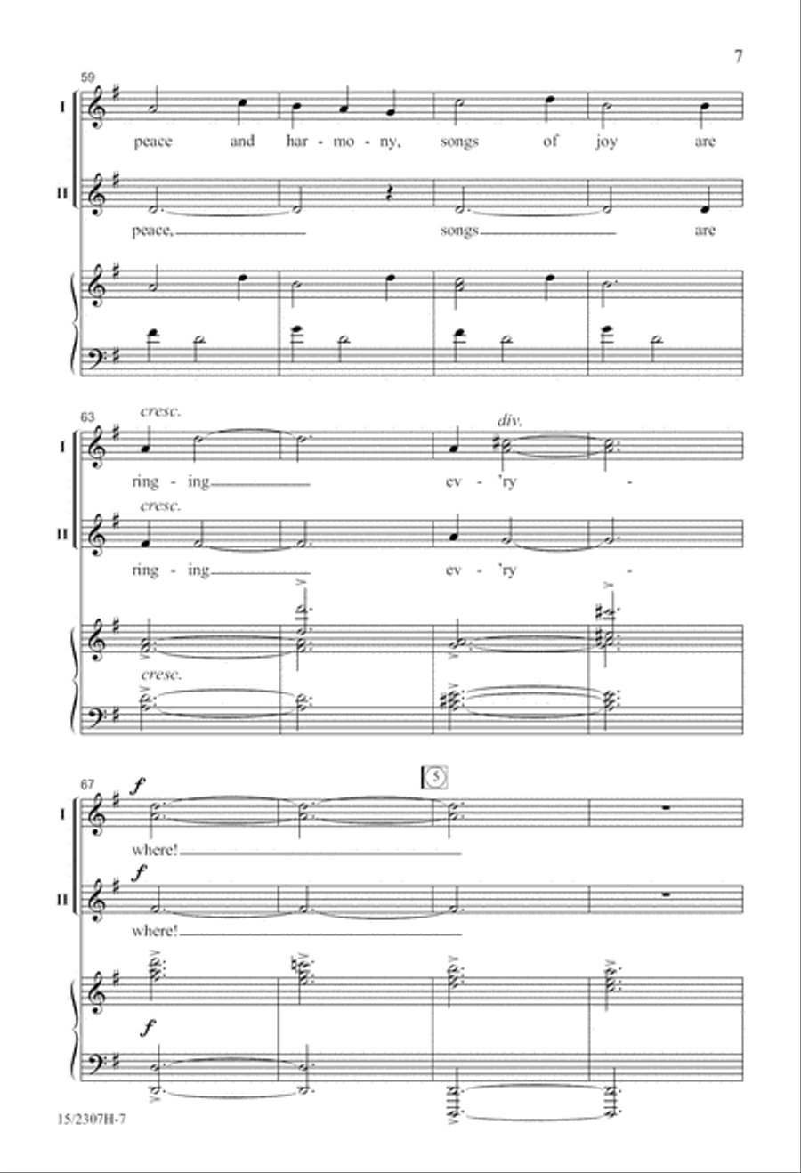 A Bell Carol 2-Part scores gallery preview page 7