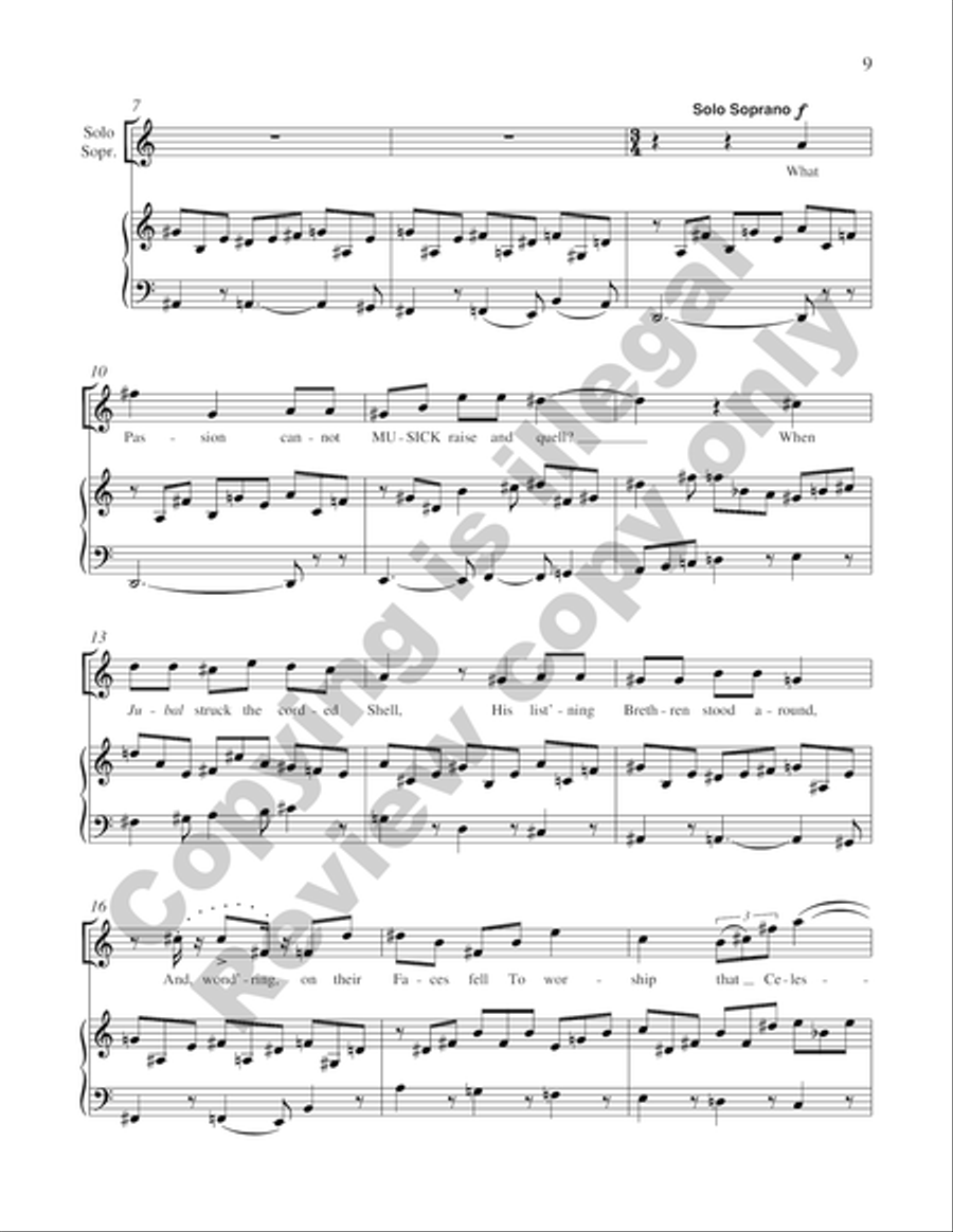 A Song for St. Cecilia's Day 4-Part scores gallery preview page 19
