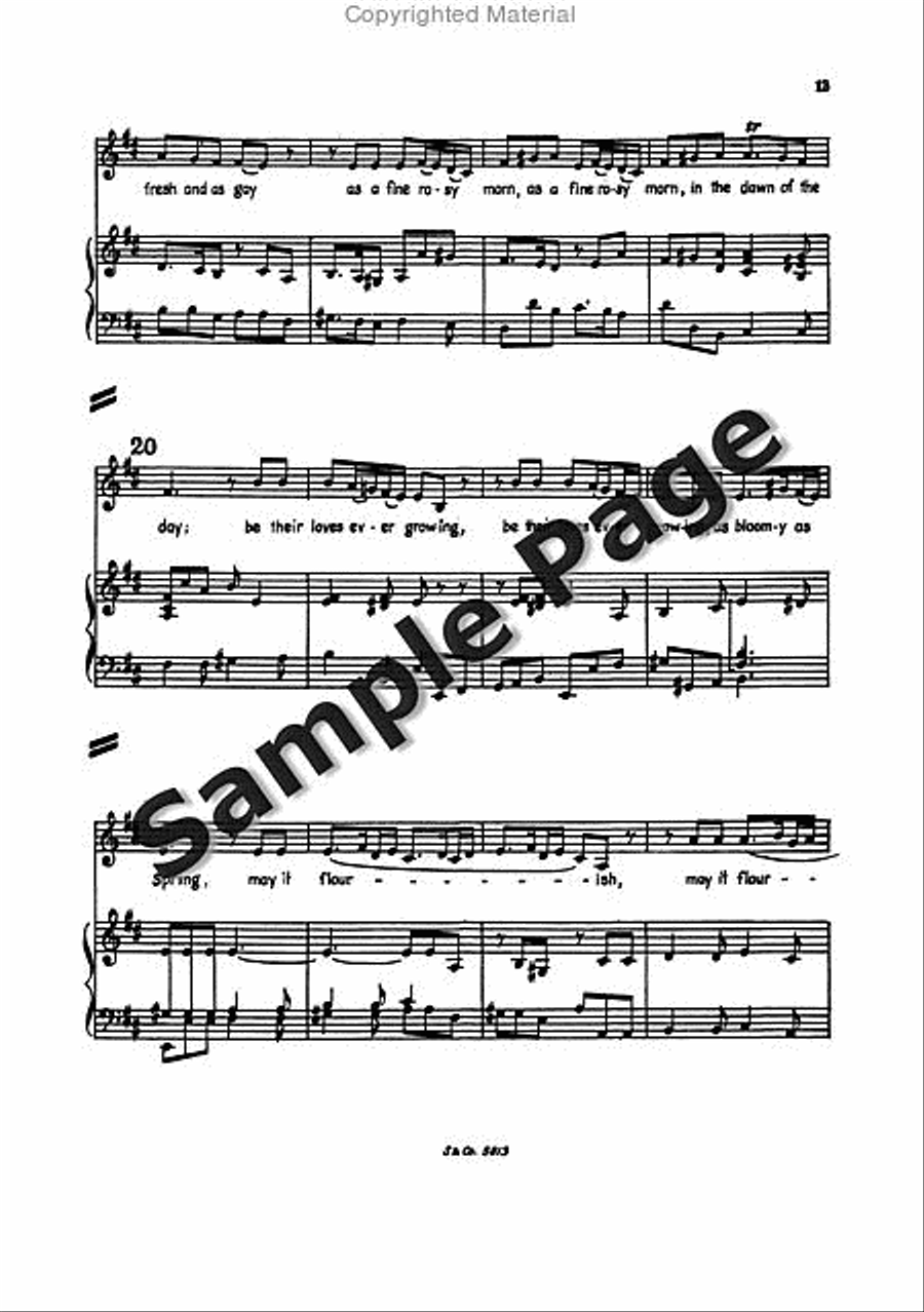 Blow Marriage Ode Full Score Mixed Choir scores gallery preview page 16