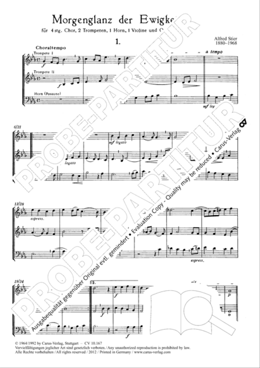 Morgenglanz der Ewigkeit Morgenglanz der Ewigkeit 4-Part scores gallery preview page 2