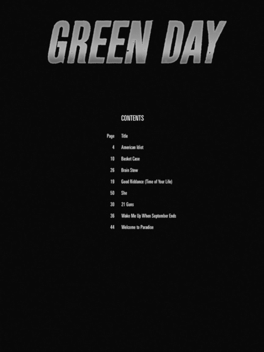 Green Day Electric Guitar scores gallery preview page 2