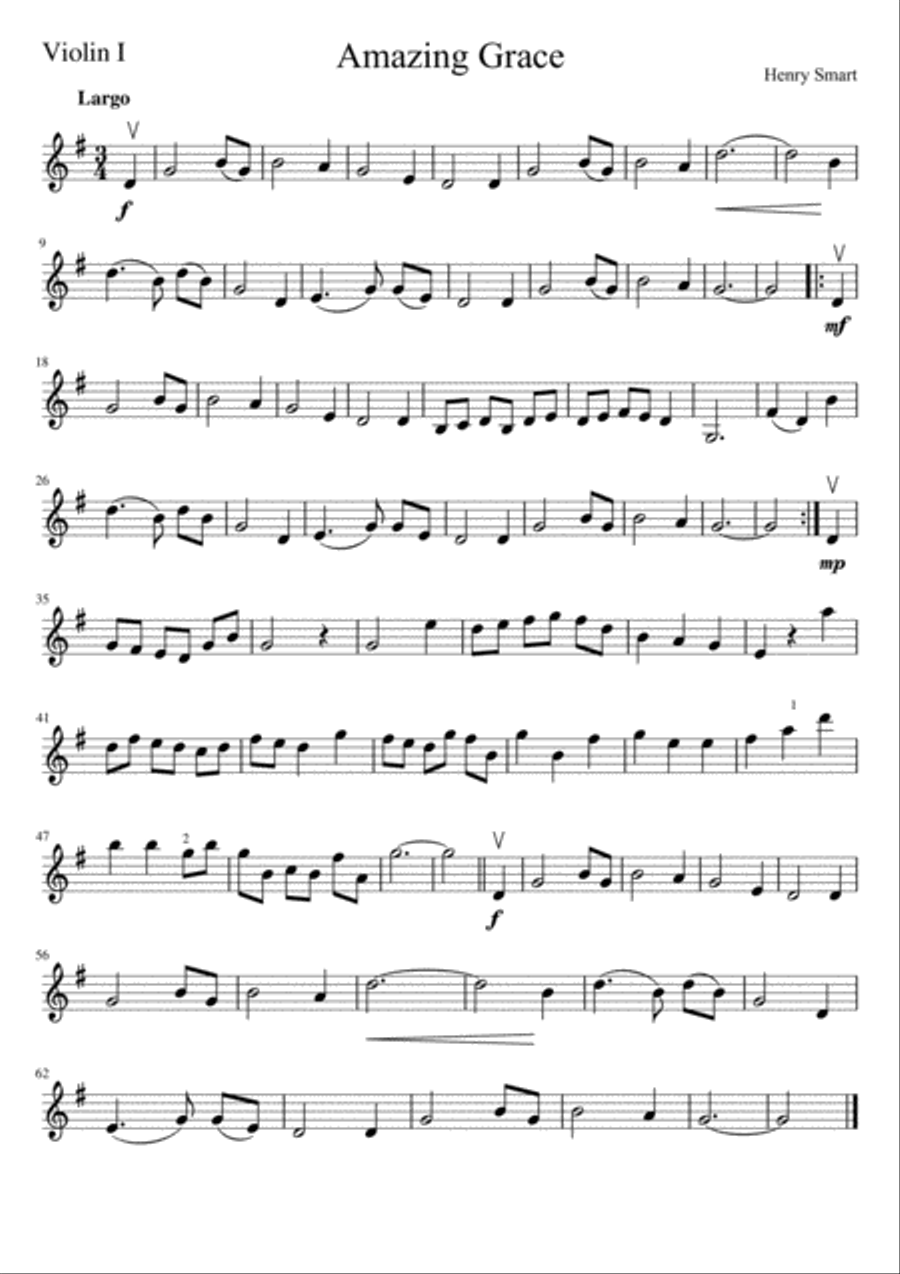 Amazing Grace Amazing Grace String Orchestra scores gallery preview page 5