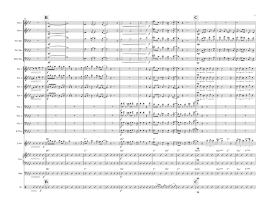 You And The Night And The Music Jazz Ensemble scores gallery preview page 3