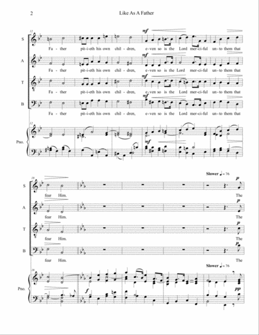 Like As A Father Like As A Father 4-Part scores gallery preview page 2