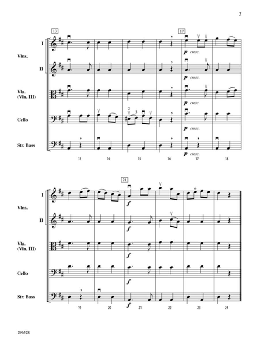 Belwin Beginning String Orchestra Kit #4 (A complete concert including "Ecossaises," "Andantino," and "Soldier's March") (score only) image number null