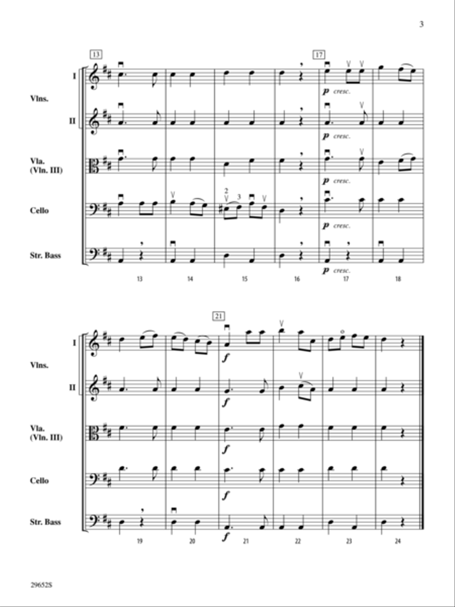 Belwin Beginning String Orchestra Kit #4 (A complete concert including "Ecossaises," "Andantino," and "Soldier's March") (score only) image number null