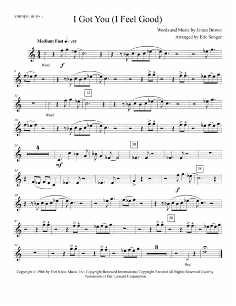 I Got You (I Feel Good) Brass Ensemble scores gallery preview page 5