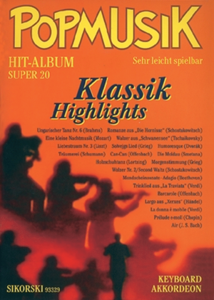 Popmusik Hit-album Super 20: Klassik Highlights -fur Keyboard Oder Akkordeon-